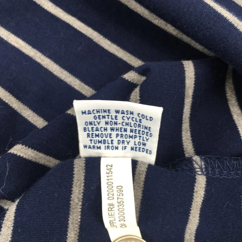 Polo Ralph Lauren Polo Shirt Mens XL Navy Gray Striped‎ Pima Soft Touch Cotton